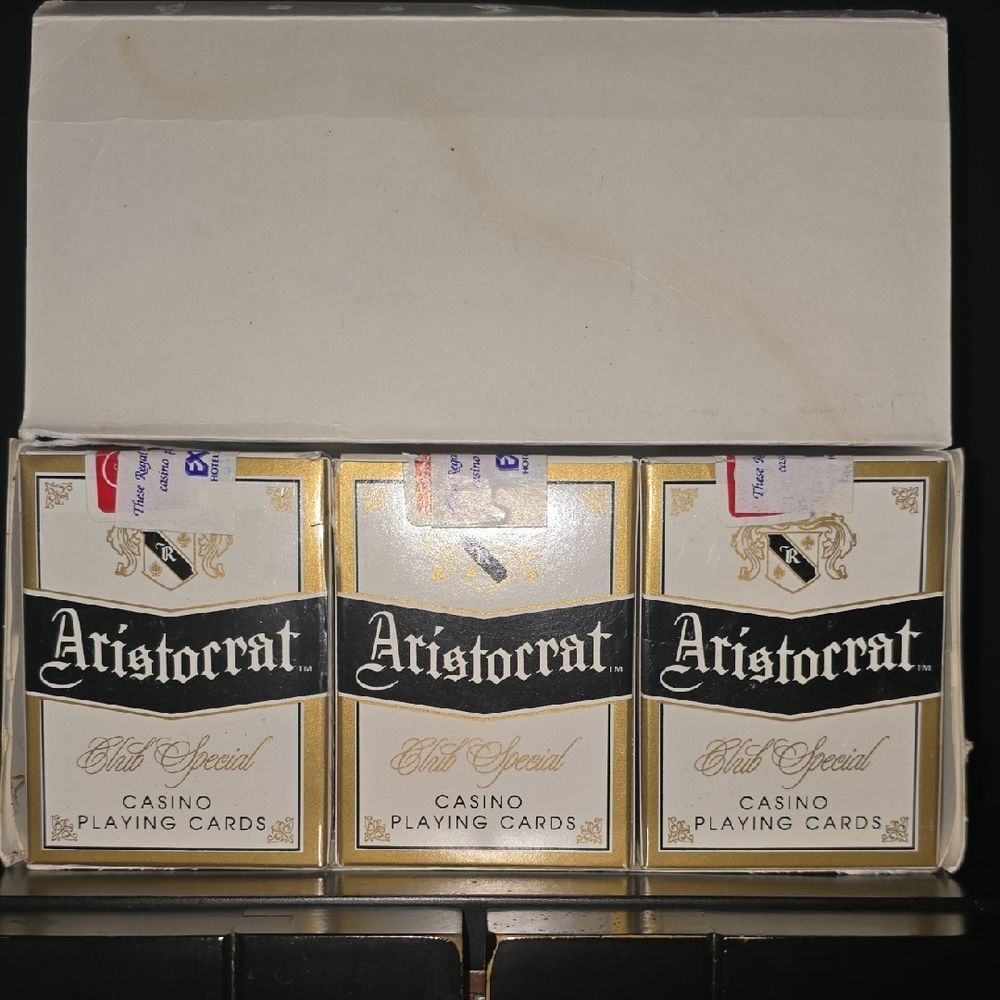 ARISTOCRAT Vintage Playing Cards! Sealed For Casino EXCALIBUR Las Vegas!
